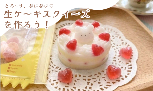 とろ〜り、ぷにぷに♡生ケーキスクイーズを作ろう！